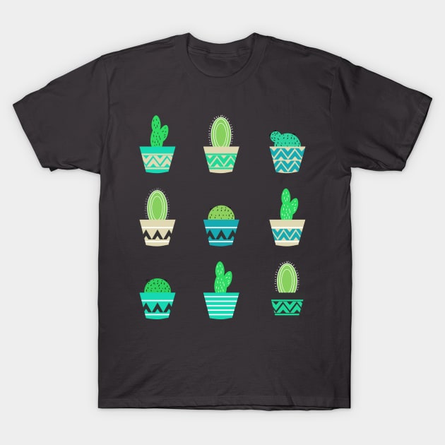 Potted cacti T-Shirt by CocoDes